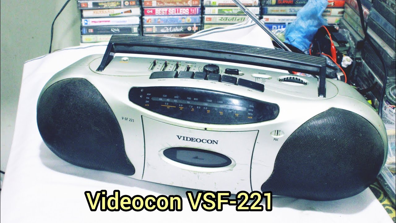 Videocon VSf221 FM 3band radio cassette recorder stereo boombox YouTube