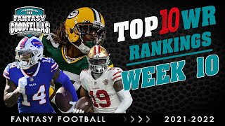 Top 10 Wide Receivers Rankings Week 10 (WRs) - 2021 Fantasy Football