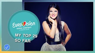 Eurovision 2018 | My Top 29 So Far (With Ratings + Comments) | EKD