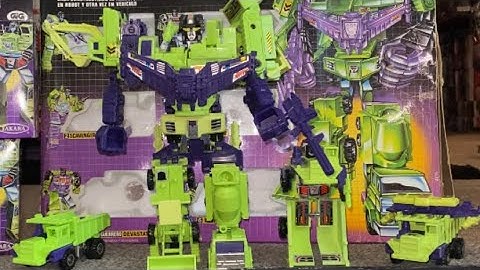 Transformers generation one complete long haul collection G1 vintage combiner variant devastator box