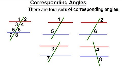 Geometry - Ch. 4: Lines and Angles (5 of 37) Corresponding Angles