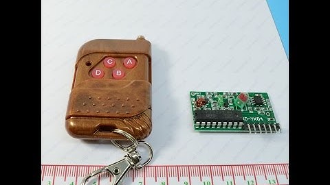 Hướng dẫn sử dụng modul RF 315 MHZ 4 nút