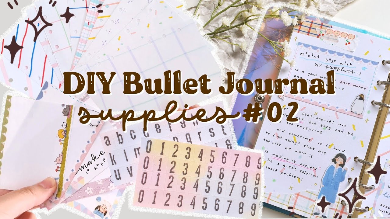 🌸 DIY Bullet Journal Supplies / Stationery #03 + Plan with Me 🌸 