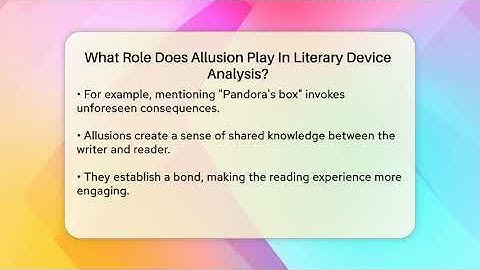 What Role Does Allusion Play In Literary Device Analysis? - Literary Icons