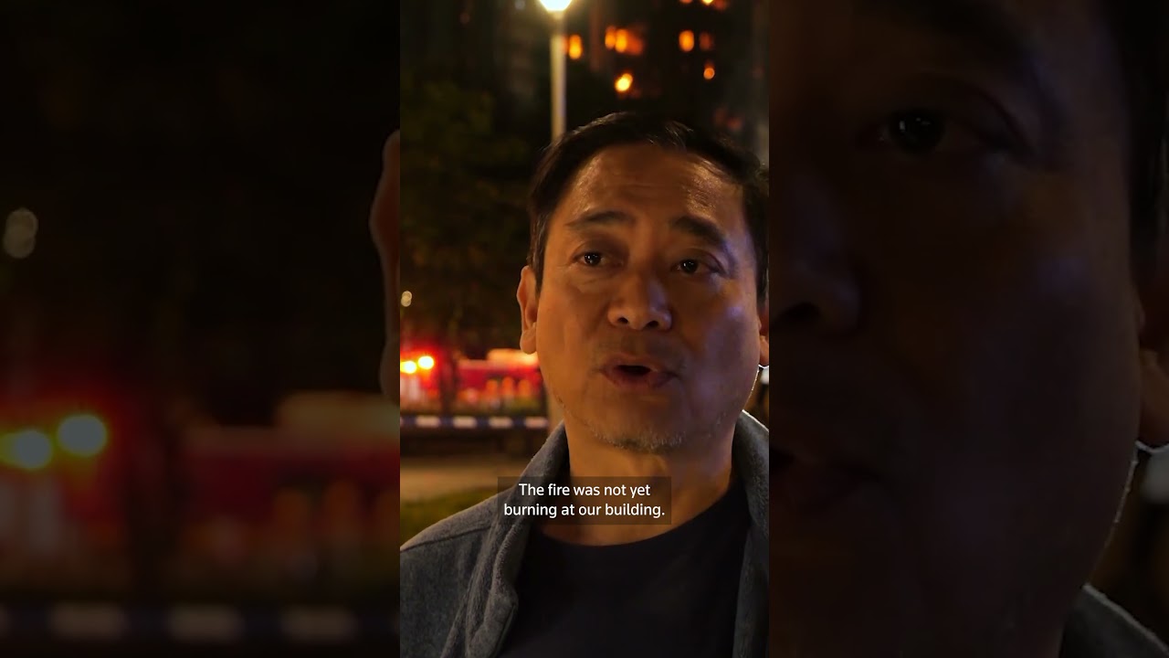 Hong Kong resident watches home burn after leaving dog behind