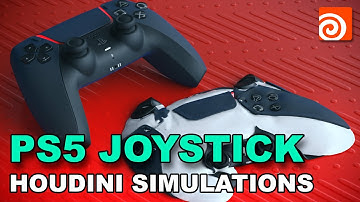 I Built a PS5 Joystick Simulation in Houdini and Redshift