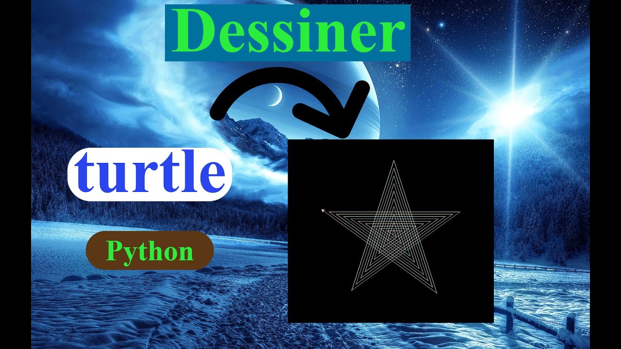 Dessiner une étoile avec python turtle - YouTube