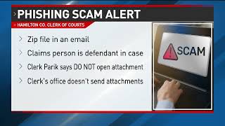 Hamilton County warns not to open this phishing scam email
