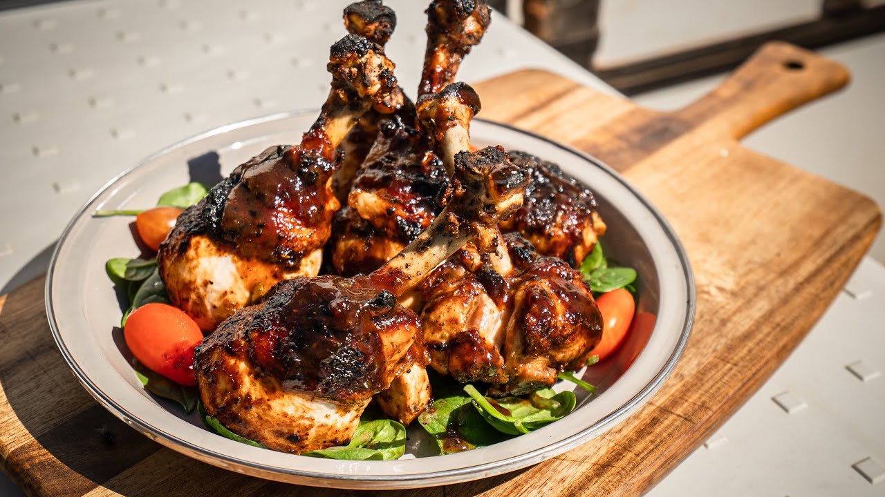 🔥 BUSH COOKIN' — 'Lollipop Chicken' drumsticks in remote Western Australia!