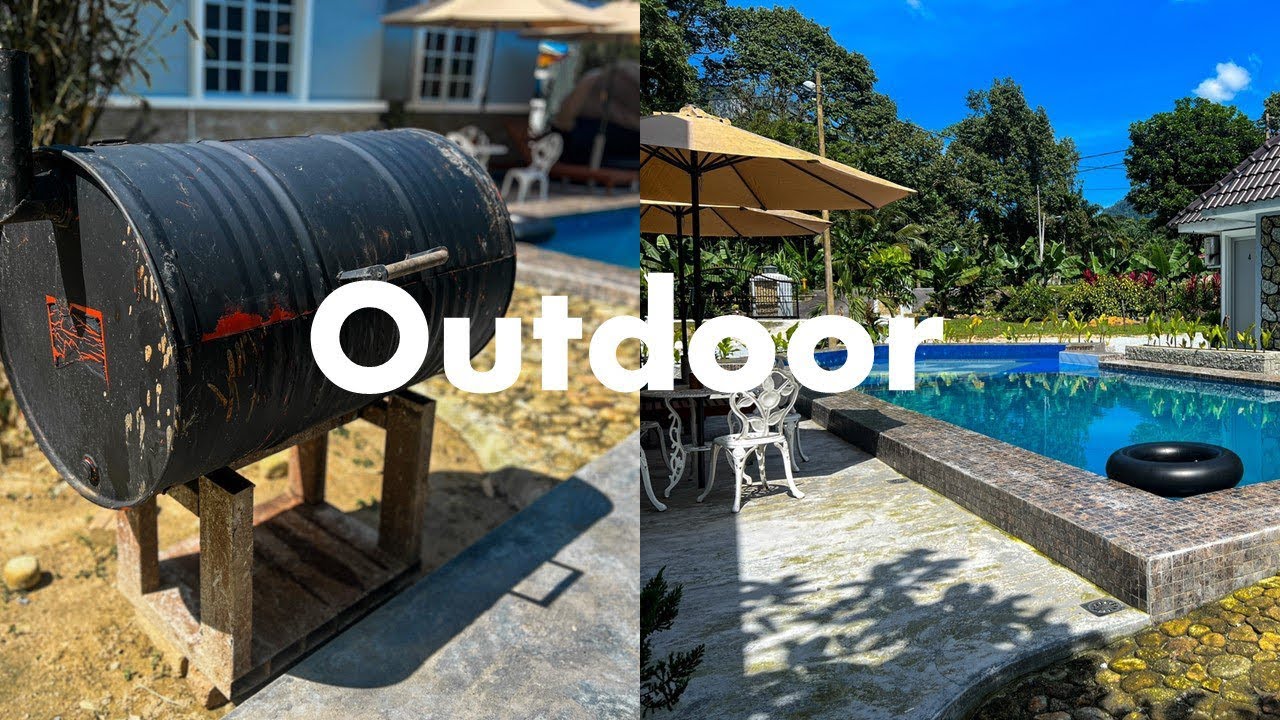 Homestay Perak 9Roses Villa | Outdoor Area | Nature Villa with Private River, Pool & Hall BBQ Area.