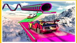 Ultimate Racing Derby  Fast Blue Sports Car Stunts Racing Gameplay screenshot 5