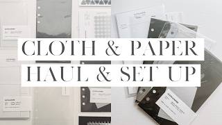 Cloth & Paper Haul | Planner Set Up Updates | Louis Vuitton MM Agenda | Personal & FC Compact