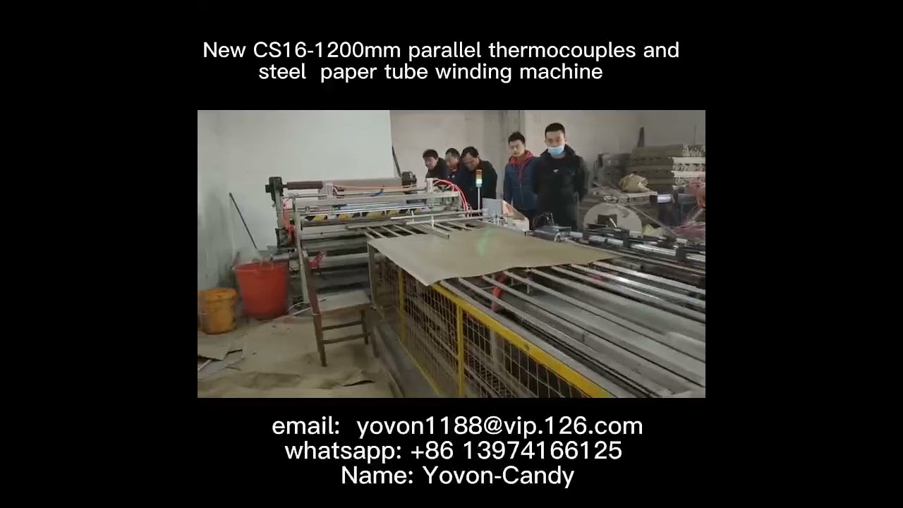 parallel thermocouples and steel  paper tube winding machine