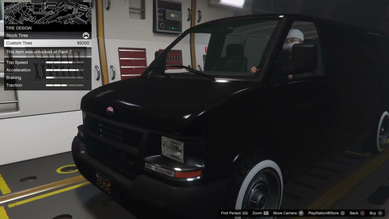 GTA: Online. • Customise the Vapid Speedo. • In the Avenger. • For sale at  Simeon's Dealership. • 🔧🪛