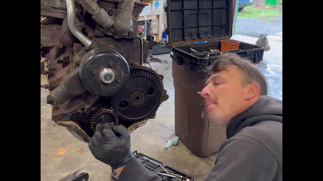 How to ford 4 9 timing gear removal hack without breaking youtube