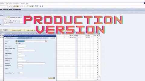 How to maintain production version.