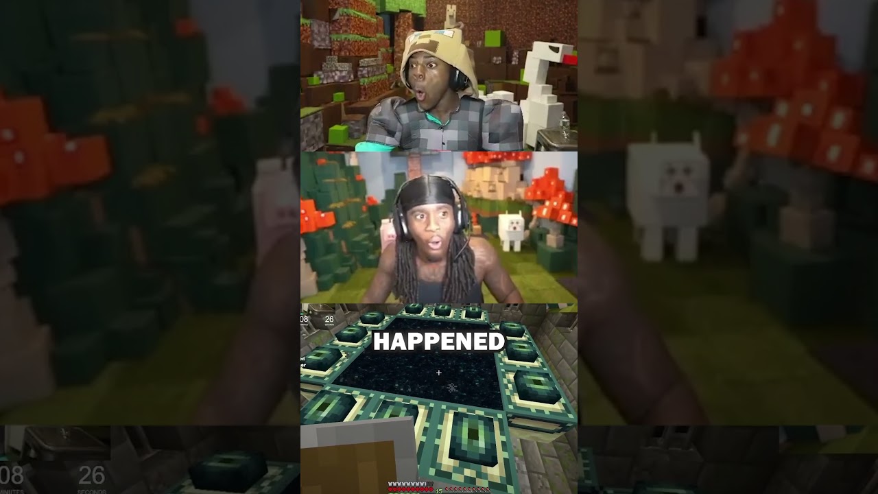Kai Cenat and Ishowspeed Crash out while playing minecraft hardcore #kaicenat #ishospeed #speed #kai