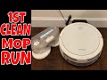 Bissell spinwave hard floor expert wet and dry robot vacuum 3115  first mopping test and app demo