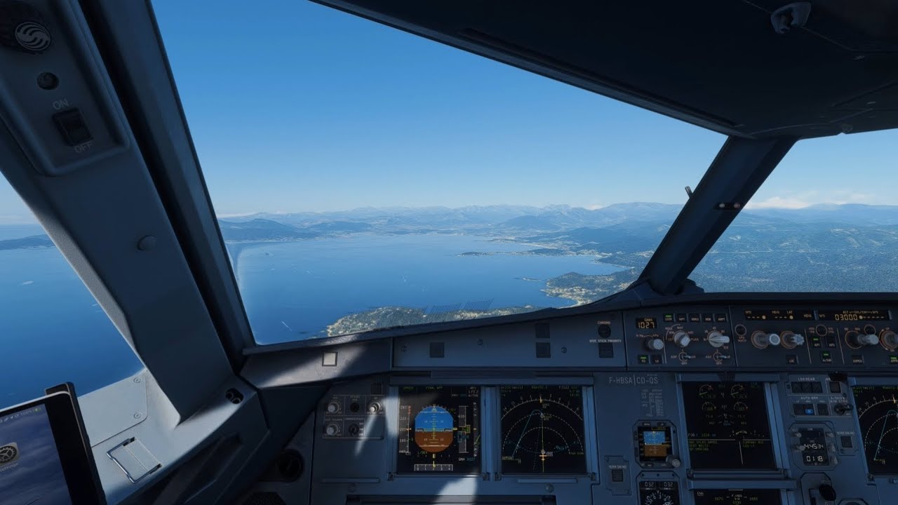 Ajaccio Landing / Fenix A320 / Air Corsica OPS / MFS2020 / ORY - AJA