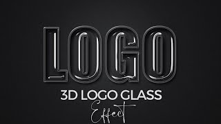 3D Water Glass Text Effect in Photoshop || free mockup design screenshot 1