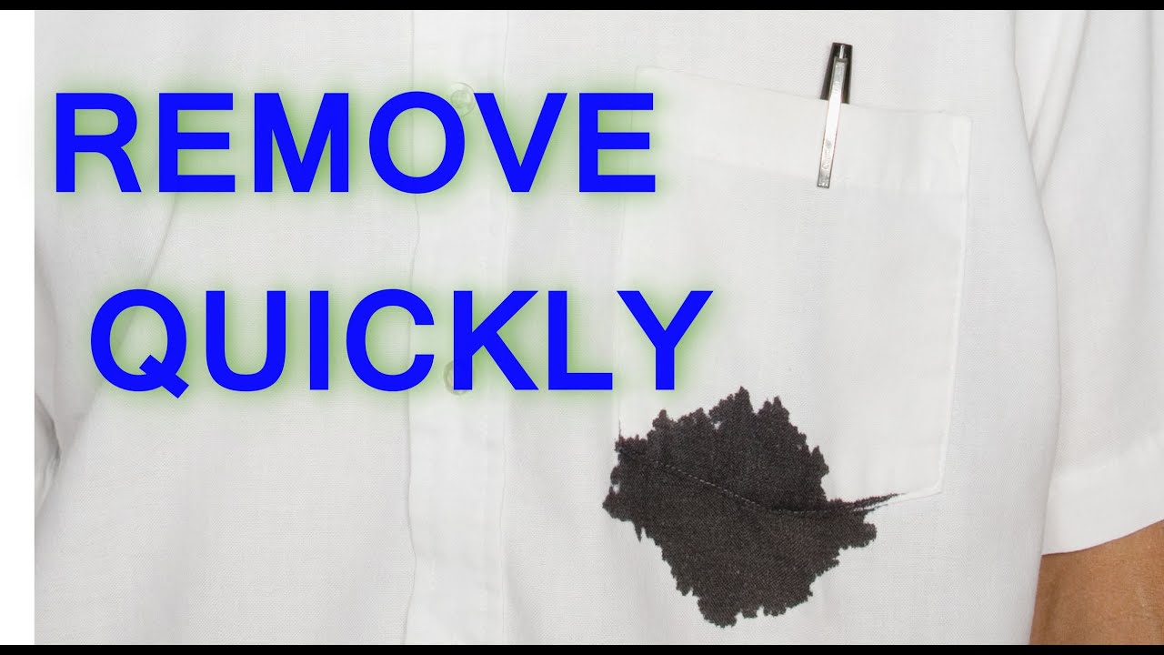 HOW TO REMOVE INK STAIN FROM CLOTHS Completely remove ink stains