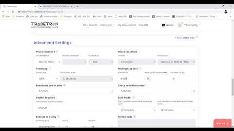 Trailing Stoploss on Tradetron  - Complete Description