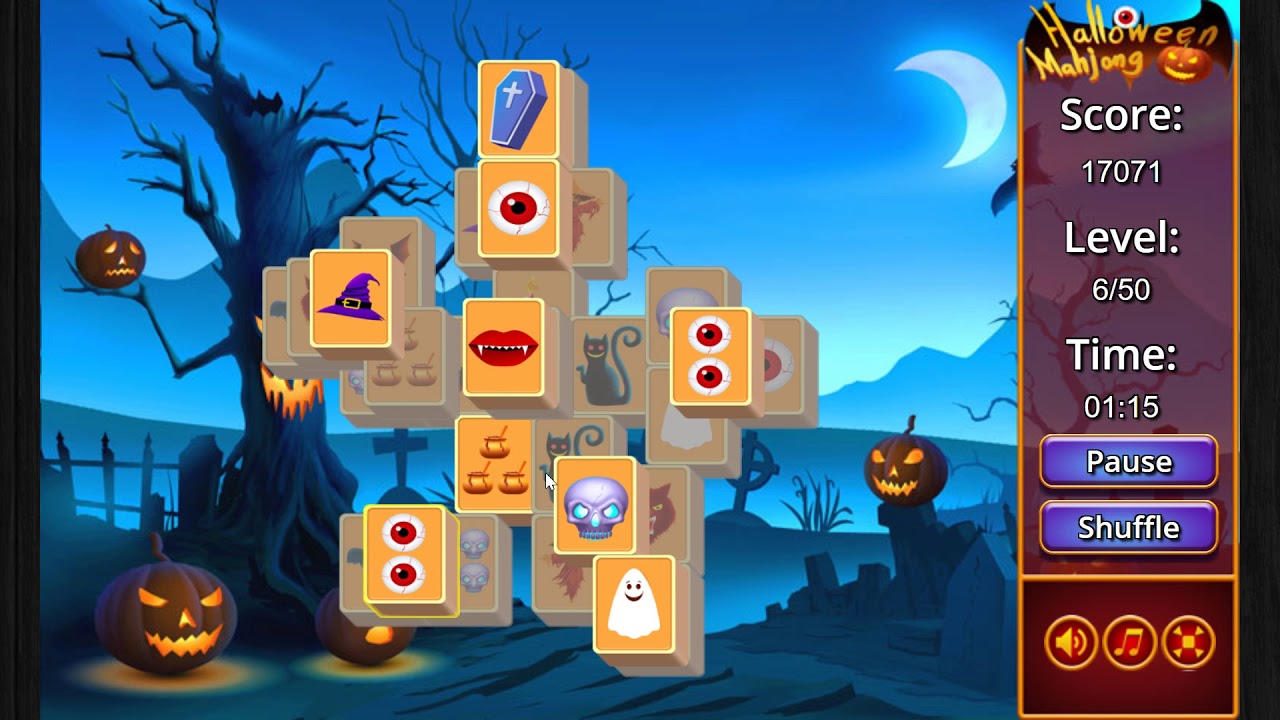 HALLOWEEN MAHJONG DELUXE free online game on