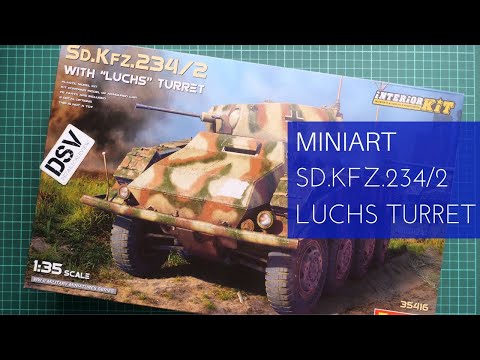 Video: MiniArt 35416 Sd.Kfz.234/2 s věží „Luchs" – Interior Kit (1/35)