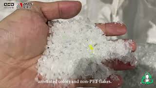HIGH PURITY CLEAR FLAKES SORTING SOLUTION # AMD # optical sorter # plastic recycling machine
