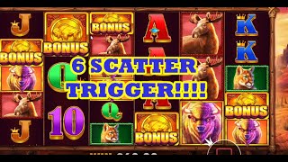 Online Slots - 6 SCATTERS!!!!! BUFFALO KING screenshot 2