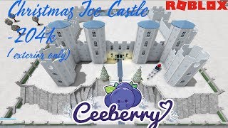 Christmas Ice Castle Part 1 (204k) | Bloxburg Speed Build Christmas Ice Castle Part 1 (204k) | Bloxburg Speed Build
