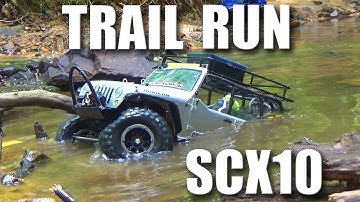 SCX10 Scale Trailing at the Creek - SCALE ADVENTURES