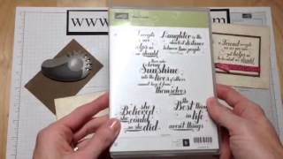 Stampin Up! Spring Catalog Friend Card