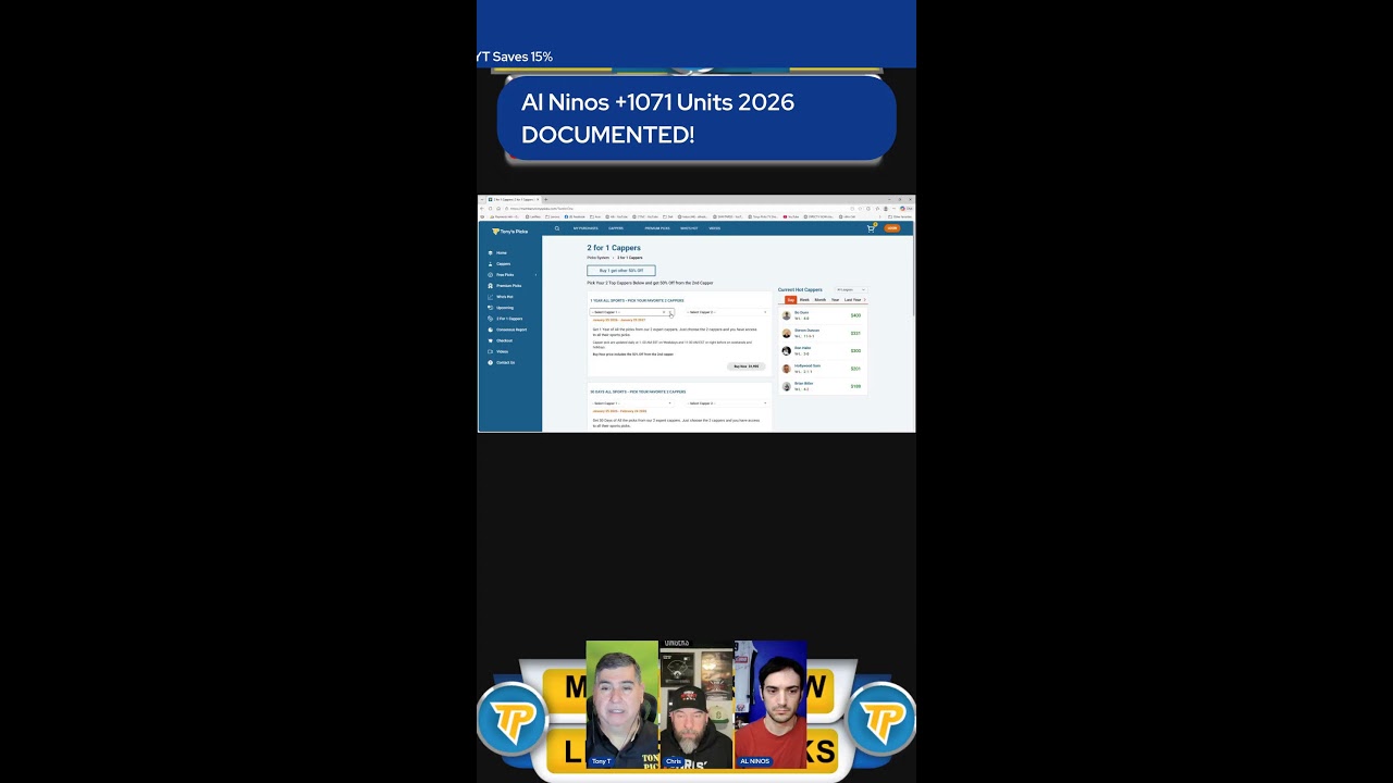 Live NFL NBA NCAAB NHL Picks Tonys Picks Morning Show 1-25-2026 📱