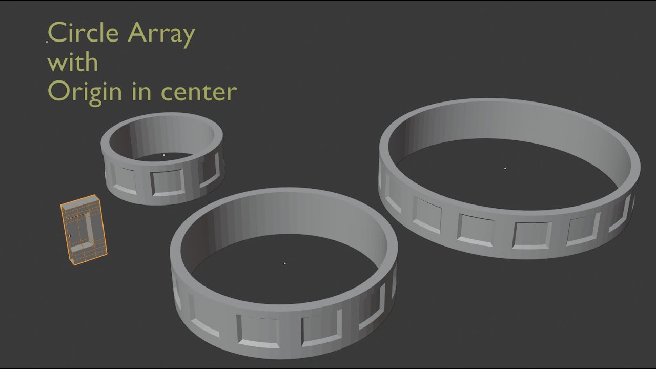Circler array with origin in the center - YouTube