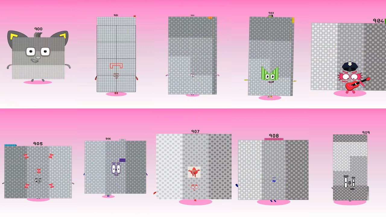 Персонажи Sprunki из серии Numberblocks от 900 до 909 | Подборка Incredibox #sprunki #incredibox ...