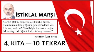 İSTİKLAL MARŞI 4. KITA EZBERLEME — 10 TEKRAR screenshot 1