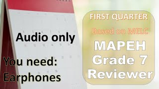 MAPEH Grade 7 First Quarter Reviewer MAPEH Grade 7 First Quarter Reviewer