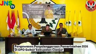 H. Oden Haryadi menggelar Pengawasan Penyelenggaraan Pemerintahan di Kantor DPD GolKar Kab.Cianjur