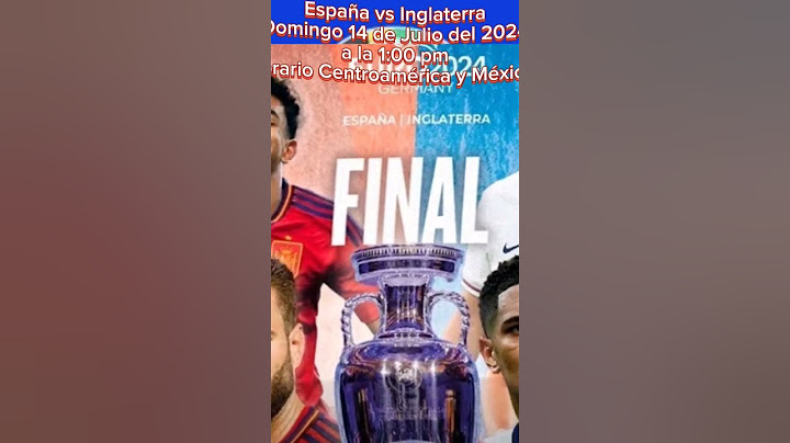 horario del partido de la Eurocopa entre España vs Inglaterra #futbol #eurocopa