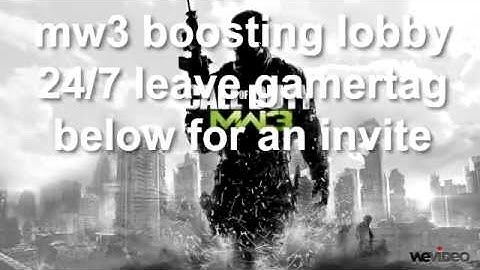 mw3 boosting lobby 24/7 xbox 360