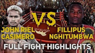 John Riel Casimero Vs Fillipus Nghitumbwa Full fight Highlights 4k video #boxing #viral #sports