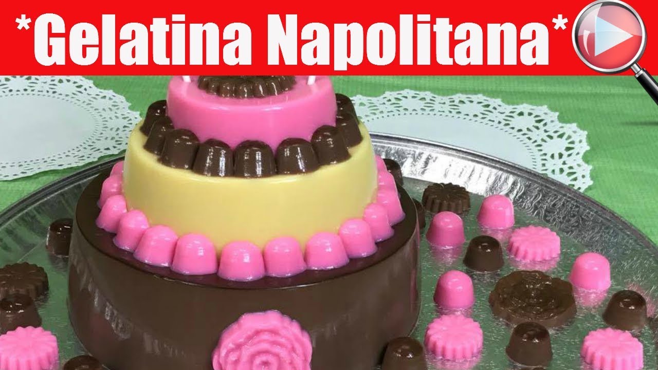Gelatina Napolitana de Tres Pisos Para Cumpleaños Recetas en