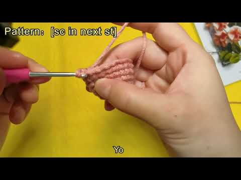 Karsspor-(Left-handed)How to Crochet Single Crochet(sc)