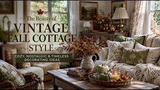 🍂 Romantic English Cottage Fall Decor Inspired by Laura Ashley | Cozy Autumn Home Ideas screenshot 1