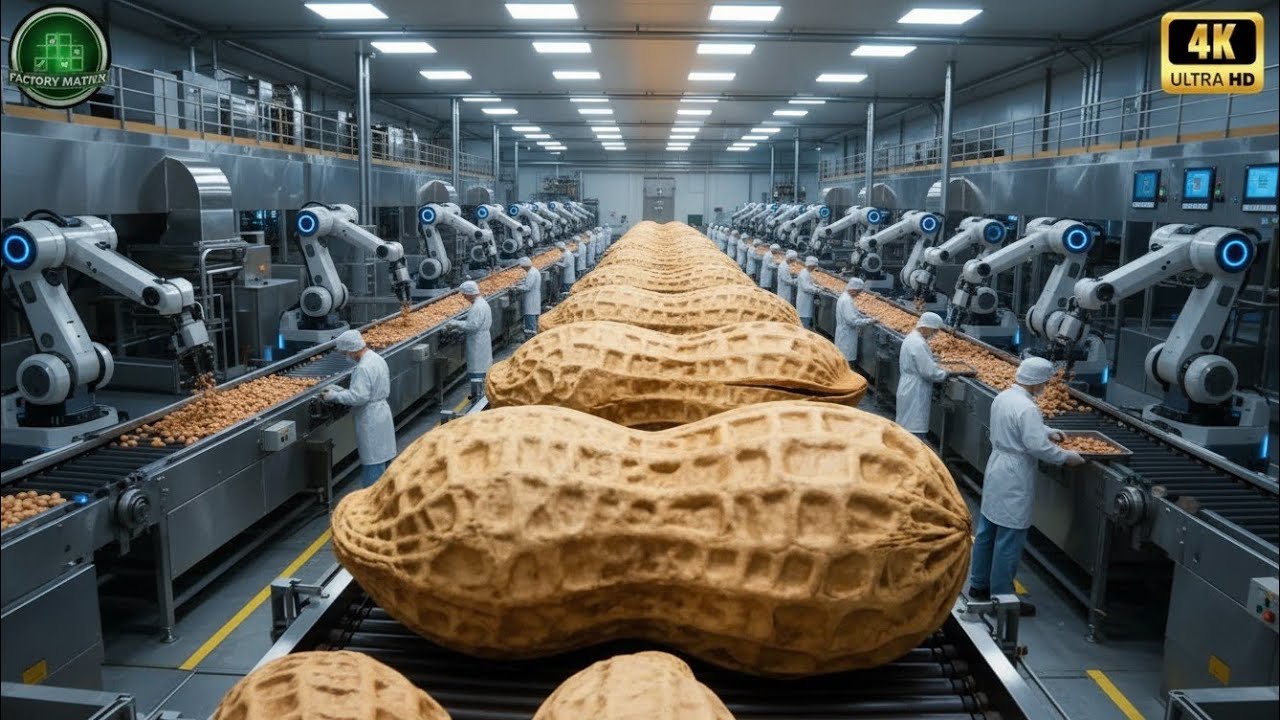 Inside a High-Tech Peanut Plant: How Raw Peanuts Become Roasted Snack Packs (Full Process)