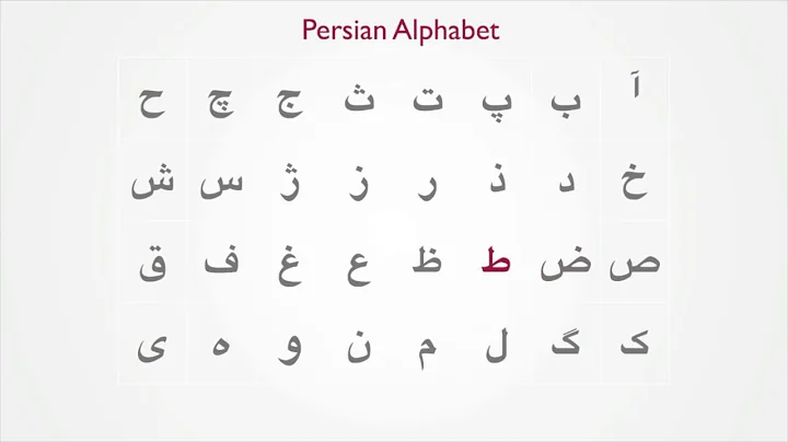 1. Persian Alphabet