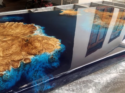 Video Làm Bàn EPOXY Xanh Biển Đại Dương Tuyệt Đẹp - youtube