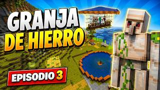 Convertí este mundo en una máquina perfecta (Granja de hierro) (Survival Tecnico) Episodio 3