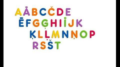 Alfabēta dziesma - Latvian ABC Song